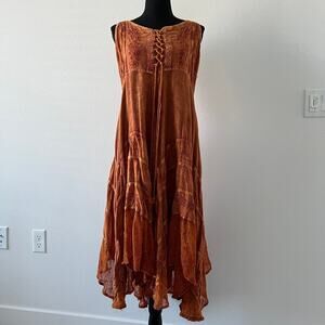 Fashion Terminal Dress One Size Boho Hippie Asymmetrical Flawed